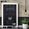 Better Office Products Magnetic Wall Chalkboard, 20in. x 30in. Rustic Wood Frame, W/4 Chalk Markers/Chalk/Eraser, Whitewash 00820 - alternate 3